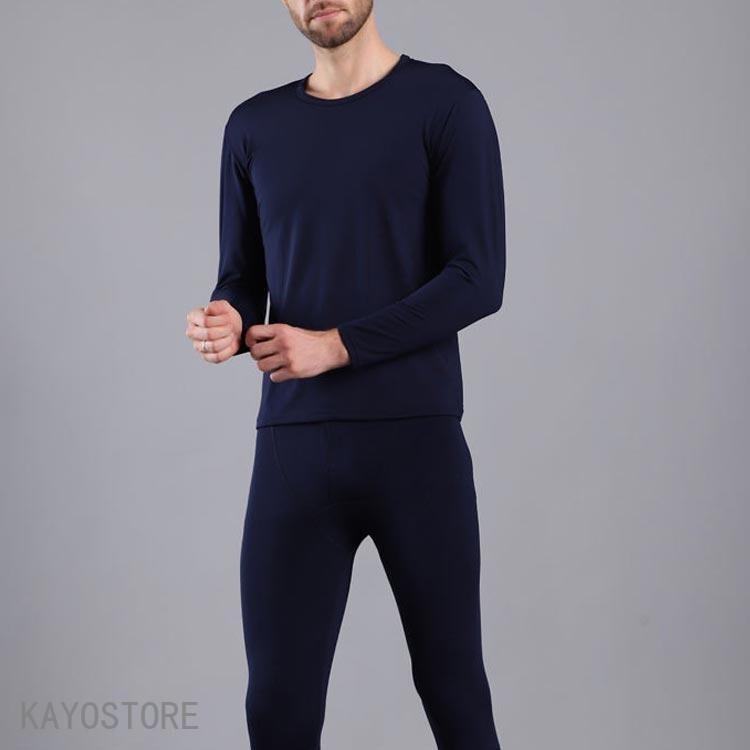 メンズ 冬用 裏起毛 長ズボン 上下セット XL-8XL 長袖 超大きいサイズ