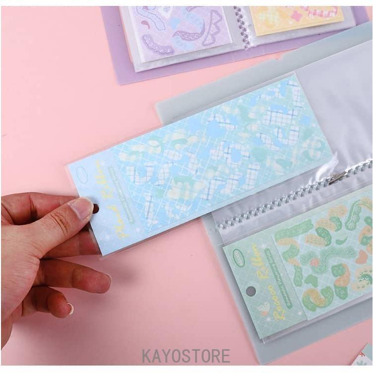 2冊セット シール 収納 ファイル 30ポケット 7.5x18cm コレクション