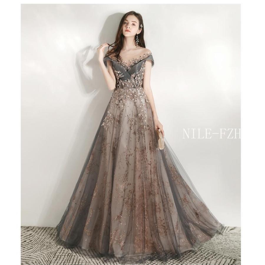 ウエディングドレス パーティードレス オフショルダー ロング丈ドレス aラインワンピース 結婚式 大きいサイズ 披露宴 二次会 謝恩会 演奏会 発表会 食事会 高級の画像