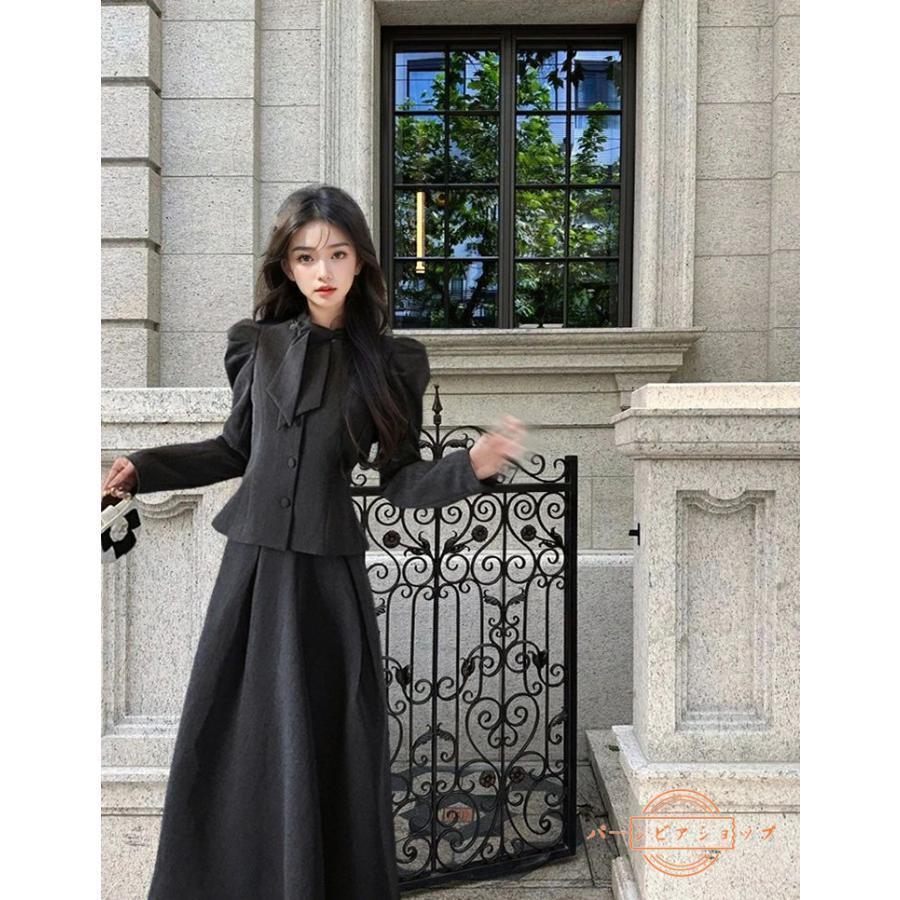卒業式 グレー スーツ 女の子 レディース OL セットアップ 韓国 制服 2