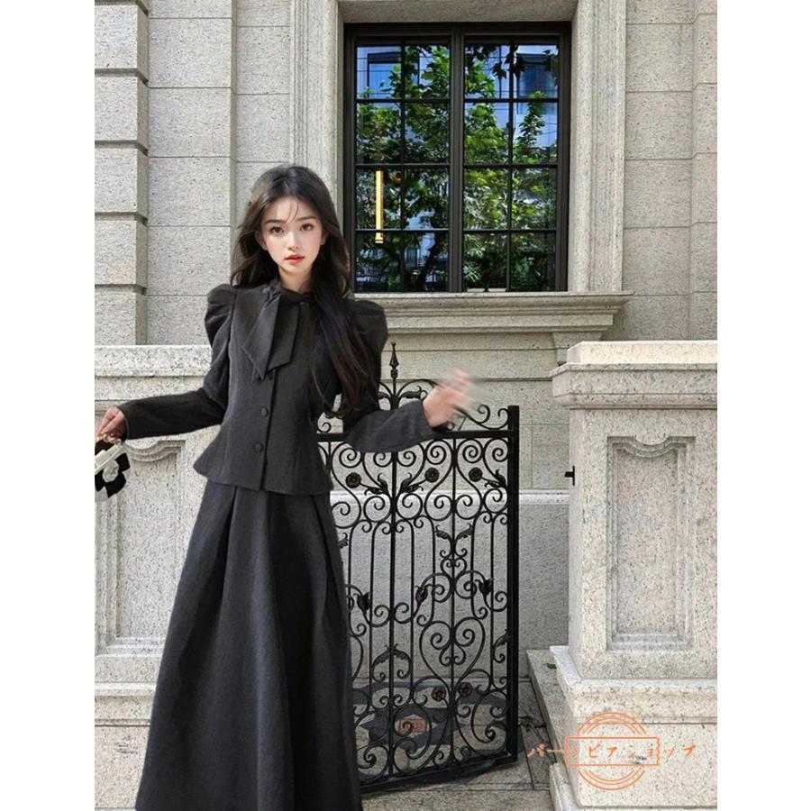 卒業式 グレー スーツ 女の子 レディース OL セットアップ 韓国 制服 2