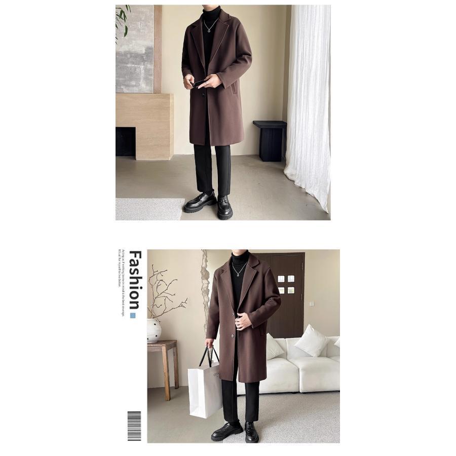 [foveitaa] コート メンズ ロングコート ビジネス ウールコート 秋服 Amazon.co.jp: Foveitaa Men's Coat, Long Coat, Business, Wool Coat