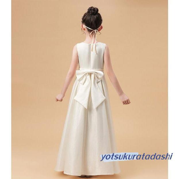 発表会ドレス フォーマルドレス 豪華ドレス 子供ドレス ジュニアドレス フォーマル用 ロングドレス ピアノ発表会 高校生 中学生 七五三  結婚式 女の子 ドレスの画像