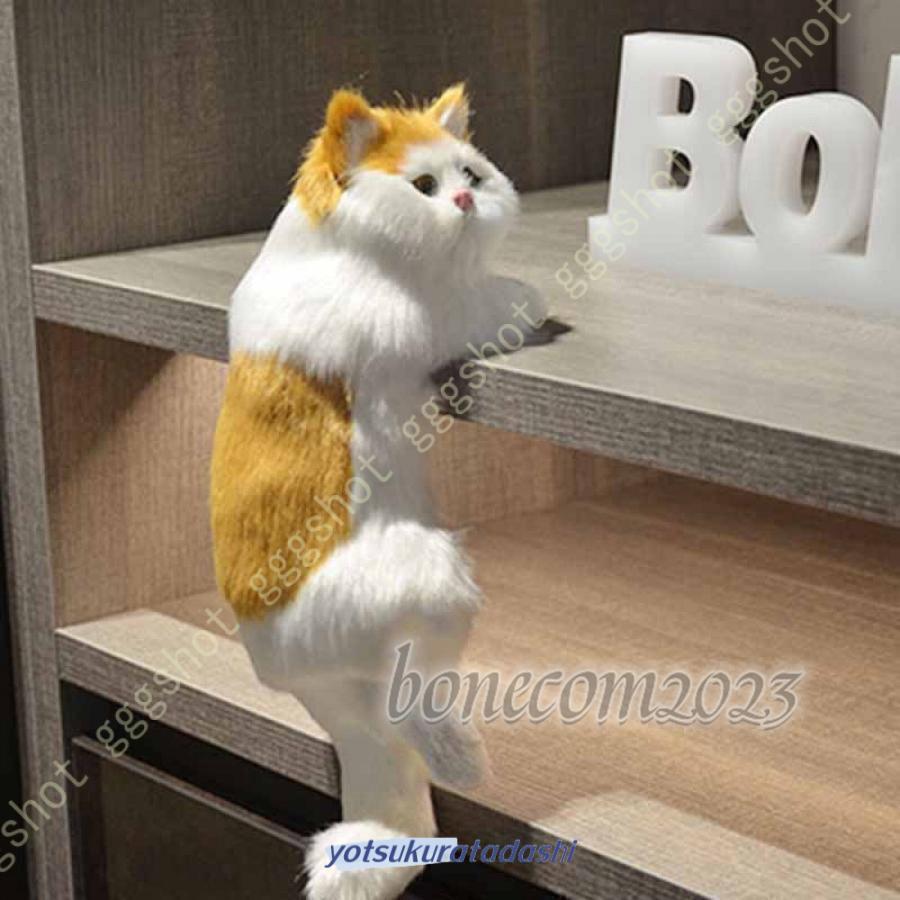 三毛猫 リアルねこ 猫ぬいぐるみ ペルシャ 手作り 動物モデル 座る 