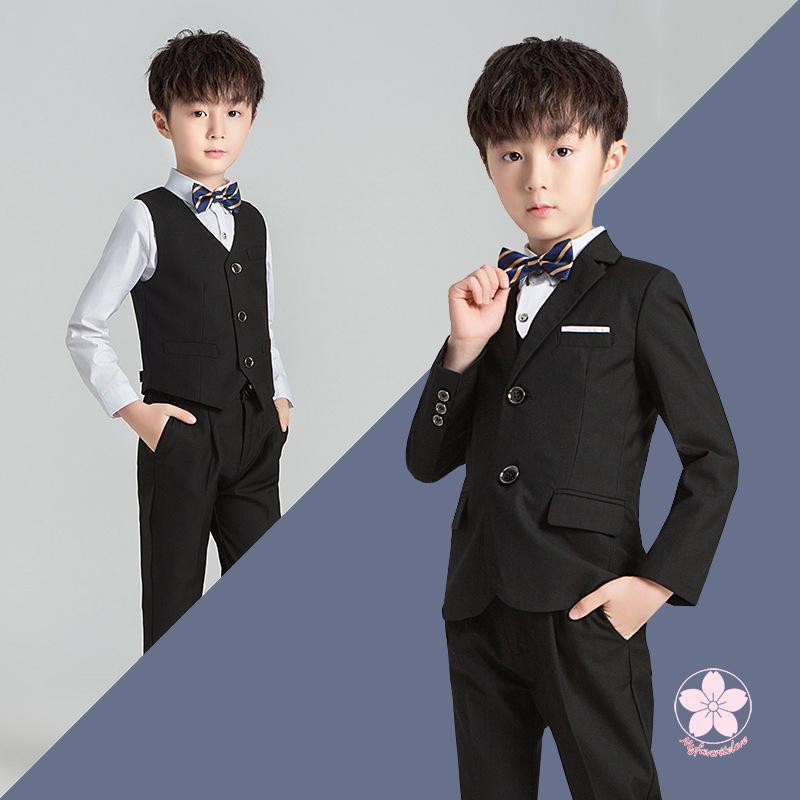 小学校 卒業式 スーツ 男子 フォーマル 男の子 子供 スーツ 子供服 卒業式 七五三 結婚式 入学式 発表会 男の子用スーツ 90-170cmの画像
