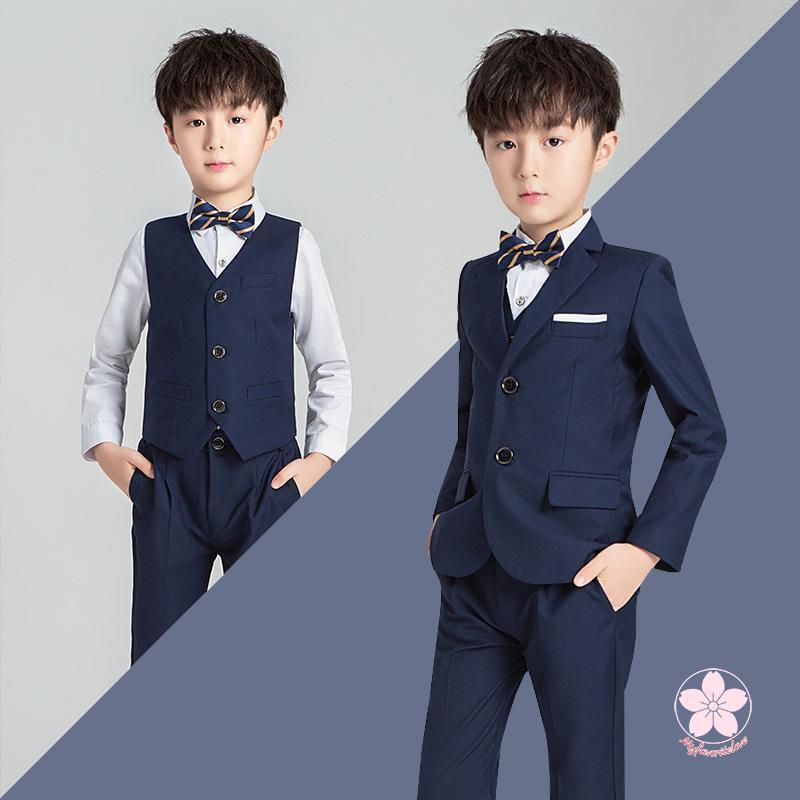 小学校 卒業式 スーツ 男子 フォーマル 男の子 子供 スーツ 子供服 卒業式 七五三 結婚式 入学式 発表会 男の子用スーツ 90-170cmの画像