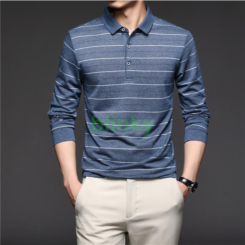 GOOLD GOLF ROCKERS 長袖　ポロ　ボーダー　Lサイズ　ネイビー ポロシャツ メンズ 長袖 ゴルフウェア Polo ボーダー柄 ゴルフシャツ