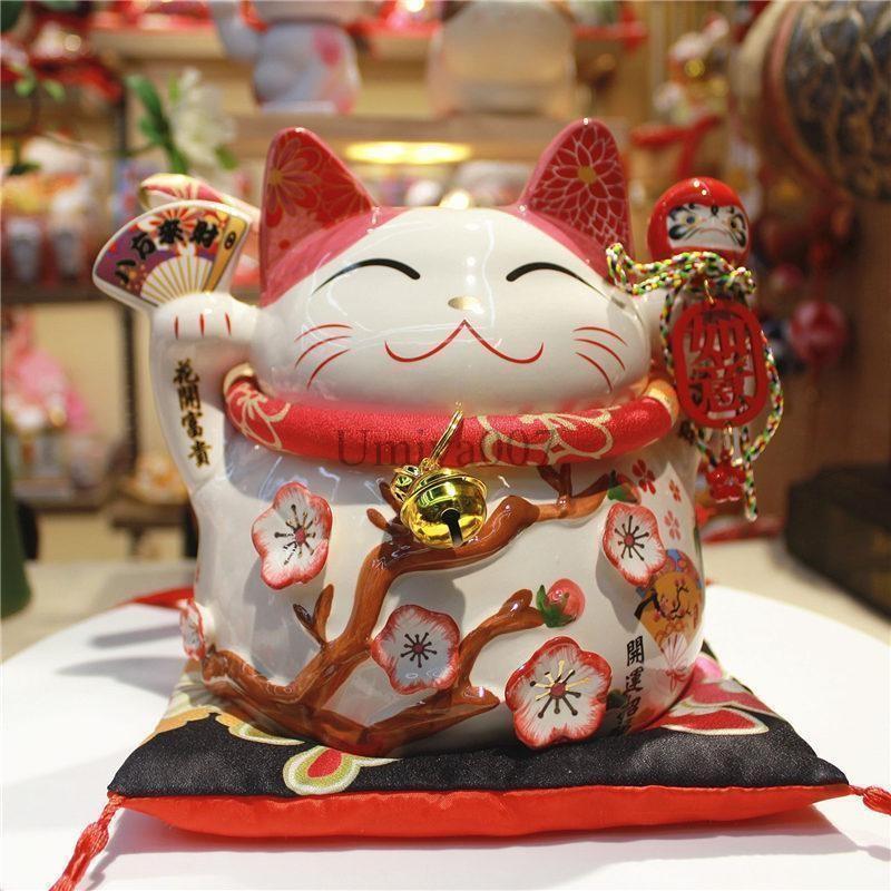 招き猫 置物 縁起物 商売繁盛 開運招福 千客萬来伊万里焼アンティークまねきねこ 金運アップグッズ 招き猫 置物 金運招福 千客万来 幸せ 新築祝い