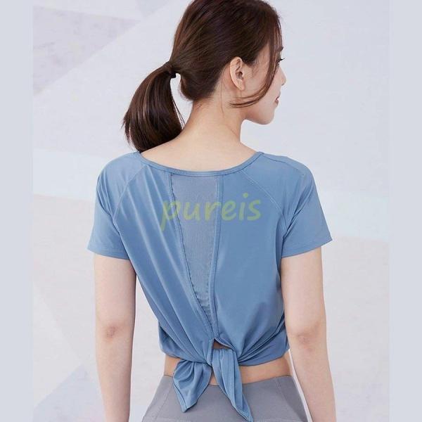 ウェア レディース 接触冷感 tシャツ 半袖 夏 スポーツウェア トップス おしゃれ 可愛い 涼しい ゆったり スポーツ_3
