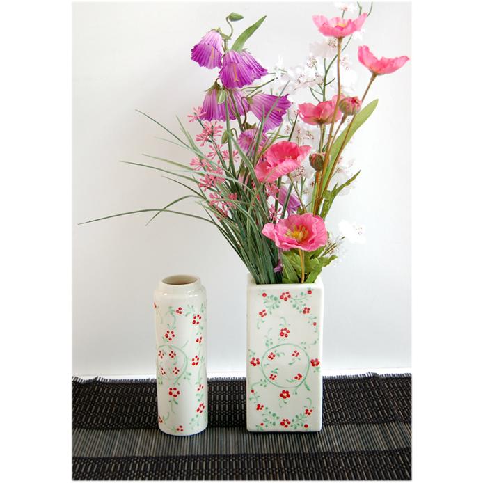 ベトナム磁器花瓶 フラワーベース 花器 インテリア アジアン 陶器 花柄 エスニック Ot 1 カイセリ屋 通販 Yahoo ショッピング