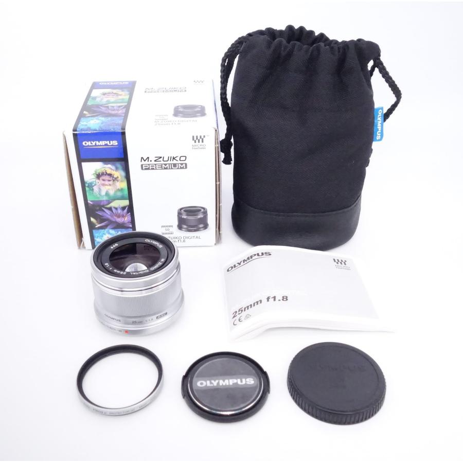 美品】OLYMPUS オリンパス M.ZUIKO DIGITAL 25mm F1.8 シルバー 単焦点 