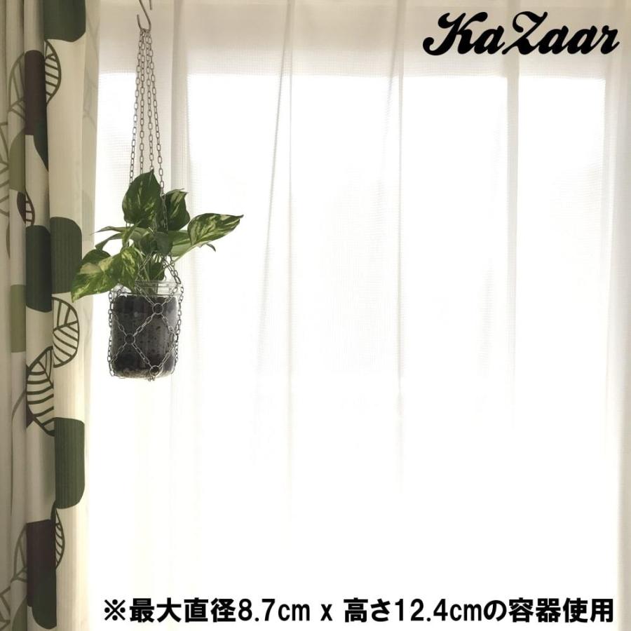 プラントハンガー 吊り下げ マクラメ風 ハンギング プランターハンガー 観葉植物 屋外 お風呂場 Mzkzr0001 ステンレスインテリア雑貨 Kazaar 通販 Yahoo ショッピング