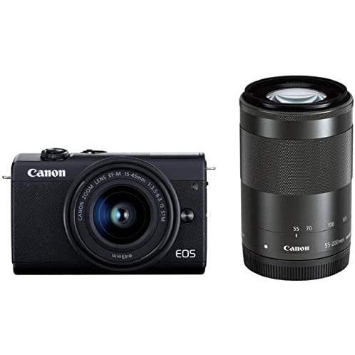 Canon ミラーレス一眼カメラ EOS M200 ダブルズームキット ブラック