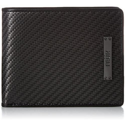 [フリュー] リアルカーボン 二つ折り財布 GL027 (ブラック Free Size)