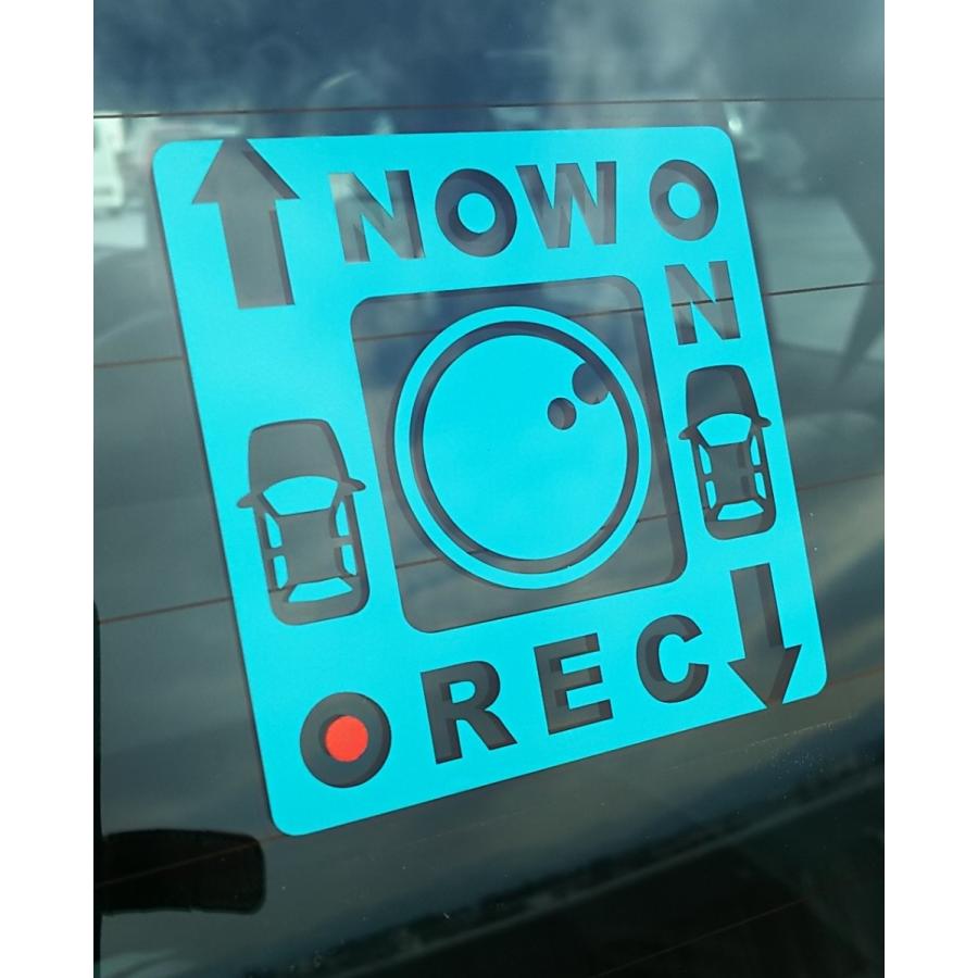 NOW ON REC 　録画中　ドラレコステッカー　25色から選べるカッティングタイプ　かな角印おまけ　送料無料　ポイント消化 |  | 01