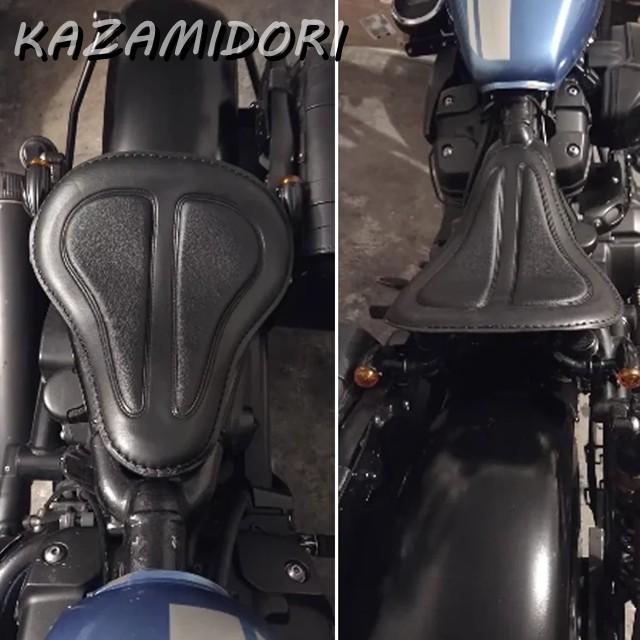 並行輸入品 オートバイソロシート サドル ヴィンテージクッション