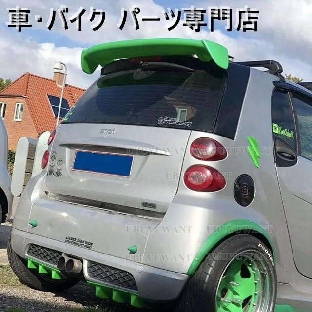 並行輸入品 ABS 樹脂未塗装リア トランク翼リア リップ スポイラー Merced-Benz Smart two Foufour 451 453 スポイラー 2009年-2019年