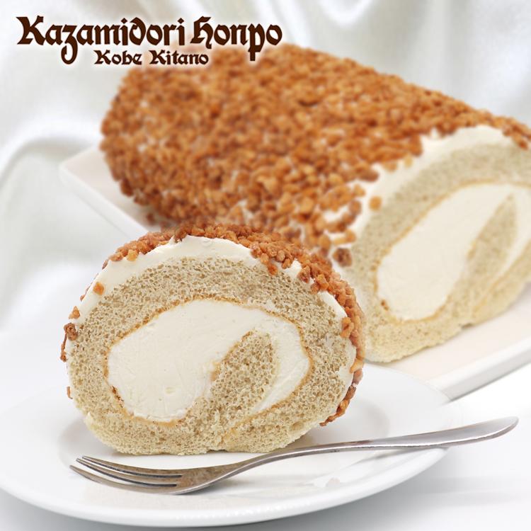 冷凍】風見鶏アーモンドロール 1本 お取り寄せスイーツ ロールケーキ