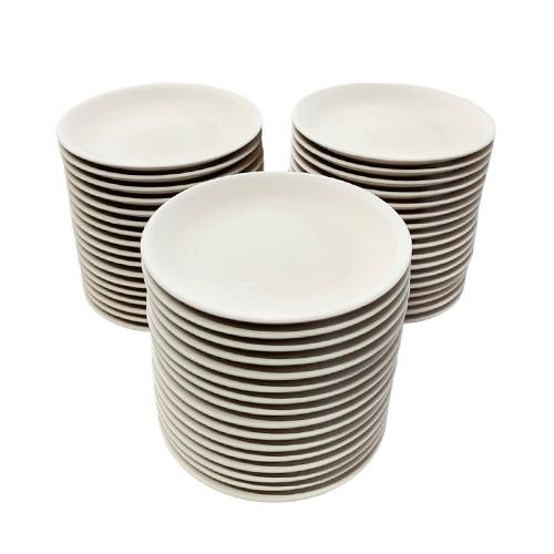 一般陶芸 おまとめ割引【50個組】陶芸材料 素焼き 4号丸皿【直径約13.9cm】(並