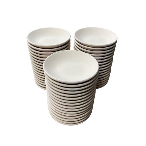 おまとめ割引【50個組】陶芸材料 素焼き 豆皿【直径約8.8cm】(並