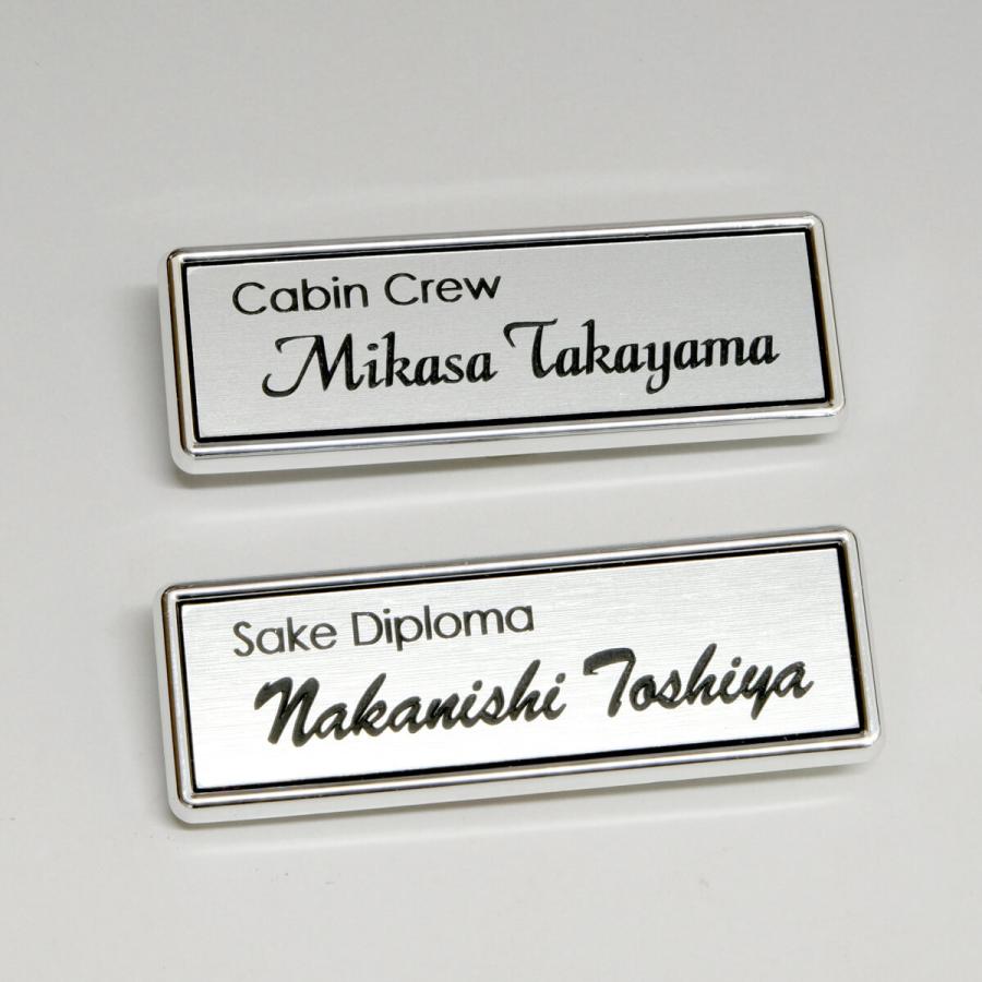 名札 作成 バッジ ネームバッジ おしゃれ オーダー 製作 ローマ字 英語