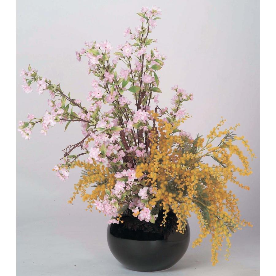 限定商品 桜 ミモザアレンジ 店舗装飾 桜 造花 アートフラワー 桜 サクラ 桜 ミモザアレンジ 桜 季節の飾り屋さん 春の装飾品 花束 アレンジメント