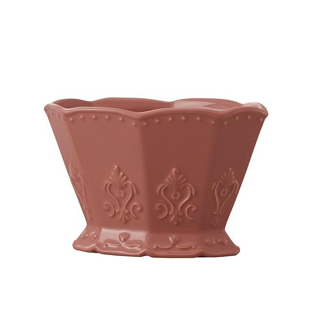 新作揃え 花器 ＲＥＤＤＩＳＨ　ＰＩＮＫ ｐａｒａｌｕｍｅ　１３．５Ｌ７Ｗ９Ｈ ベース 陶器　取寄せ品 花器（陶器） 花瓶、花器