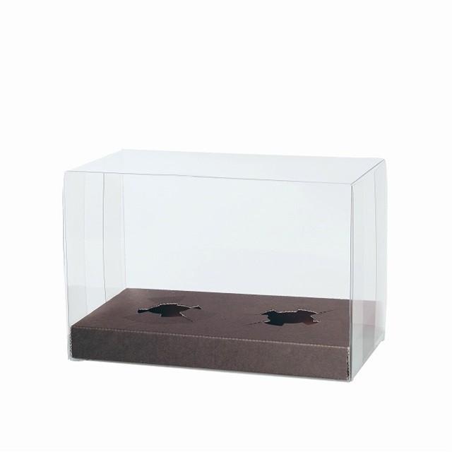 クリアボックス長角Ｓ リボン ラッピング 包装資材 パッケージ クリアケース コサージケース