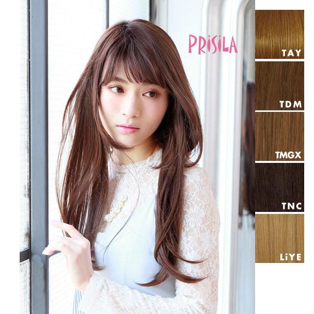 プリシラ　ワンタッチエクステ　TX-22　ウィッグ めちゃ楽エクステ　ヴァージンストレート　ストレートヘア　PRISILA　簡単エクステ　セルフエクステ　PRISILA