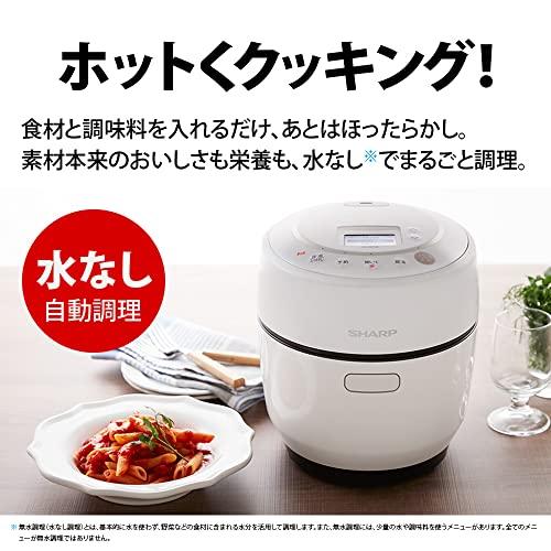 シャープ　ヘルシオ　ホットクック　無水鍋　電気調理鍋　ホワイト　1~2人用　1.0L　KN-HW10G-W