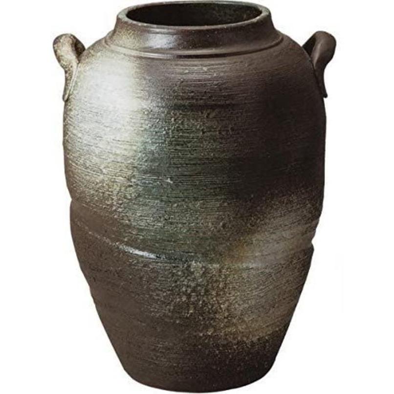 耳付変形大壺 19号 （信楽焼・花瓶・花入れ・花器・壺・壷・水盤