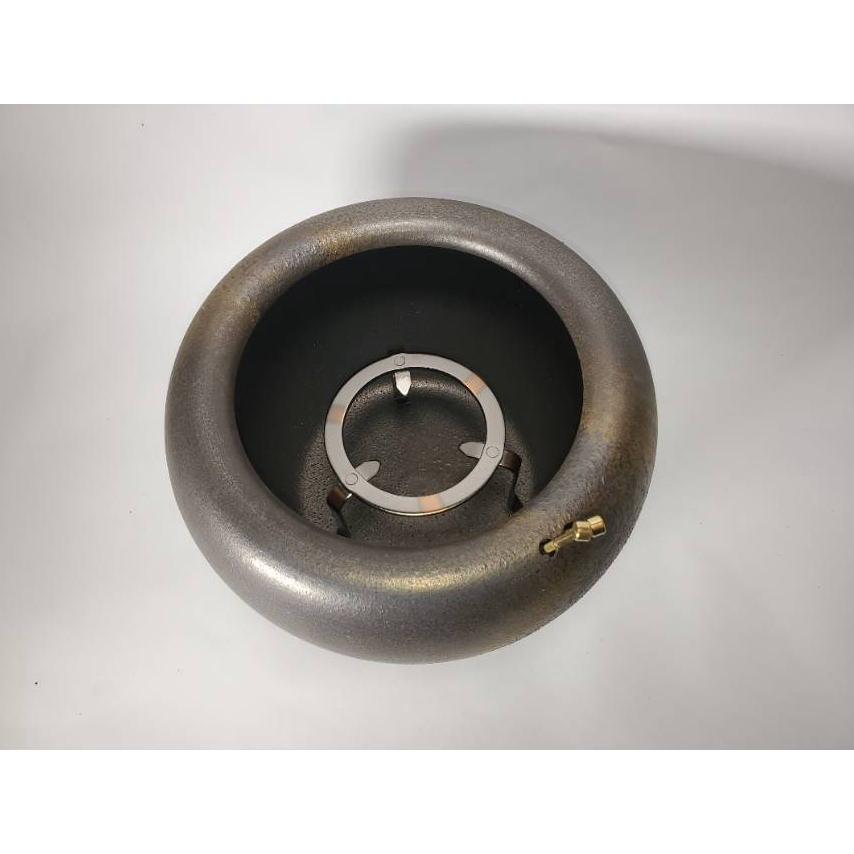 砂釉金彩火鉢 10号 5点 セット（高級わら灰 5L付き・火箸・五徳