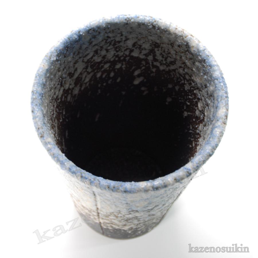 砂釉切立傘立 （信楽焼き・陶器・傘立て・梅雨・玄関・収納 B037-10