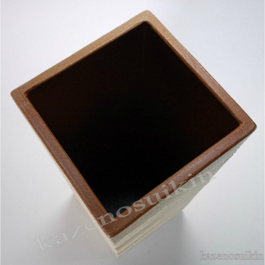 白泥スコール傘立 （信楽焼き・陶器・傘立・梅雨・玄関・収納・B038-02