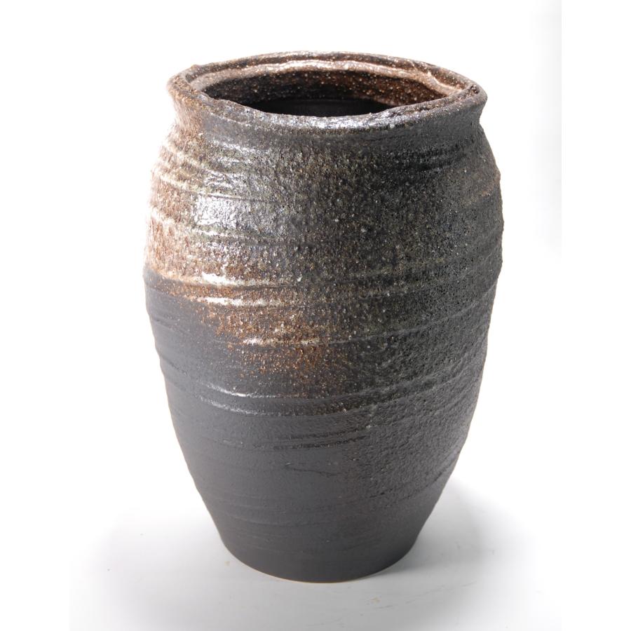 灰釉傘立 （信楽焼き・陶器・傘立・梅雨・玄関・収納・B043-02） : 風