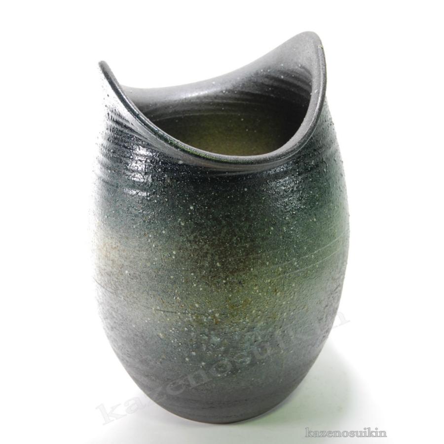 古信楽三彩たわみ傘立 （信楽焼き・陶器・傘立・梅雨・玄関・収納