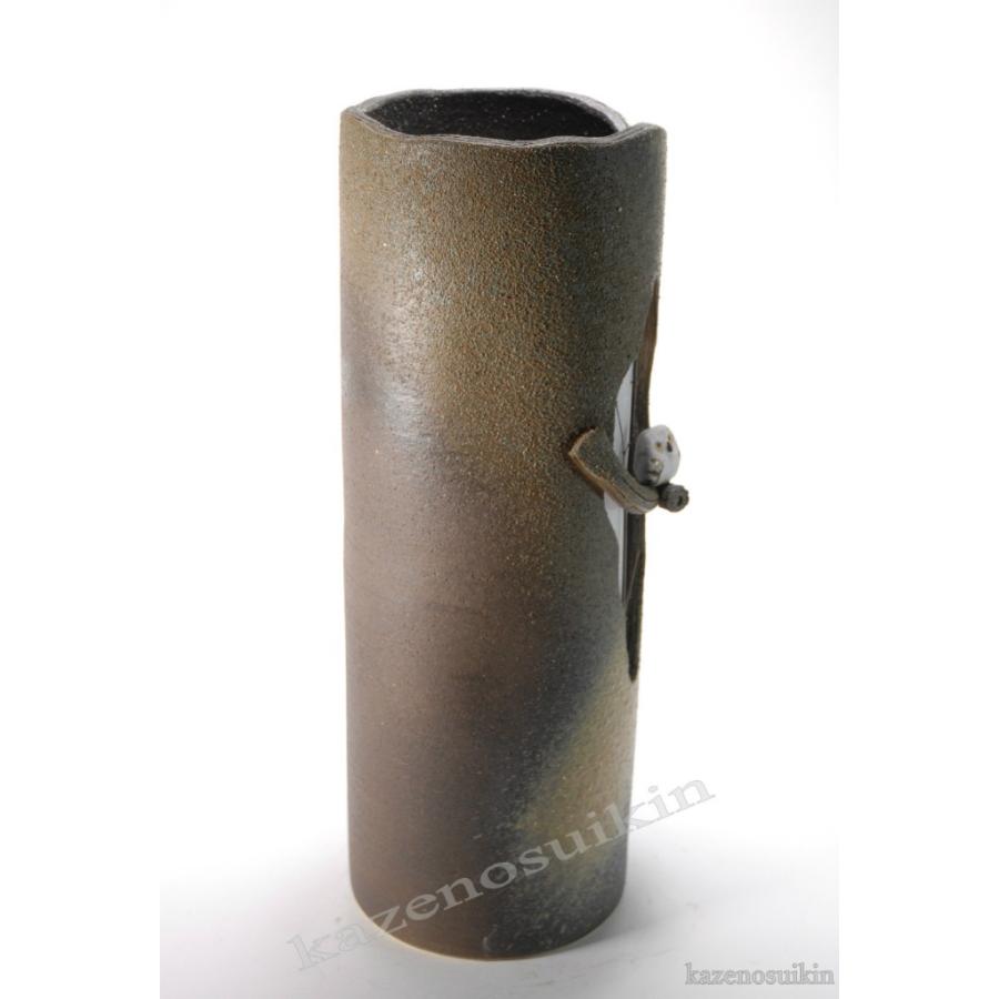 枝のりふくろう長傘立 （信楽焼き・陶器・傘立・梅雨・玄関・収納・B046-07）_2