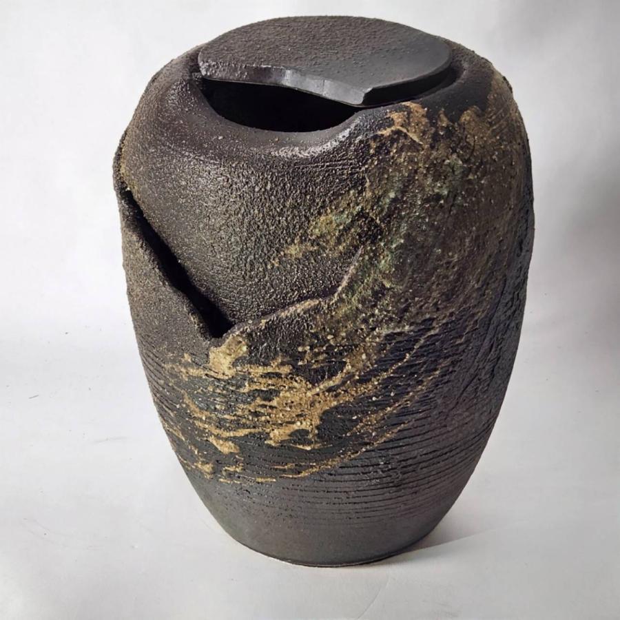 信楽焼 電動つくばい 響