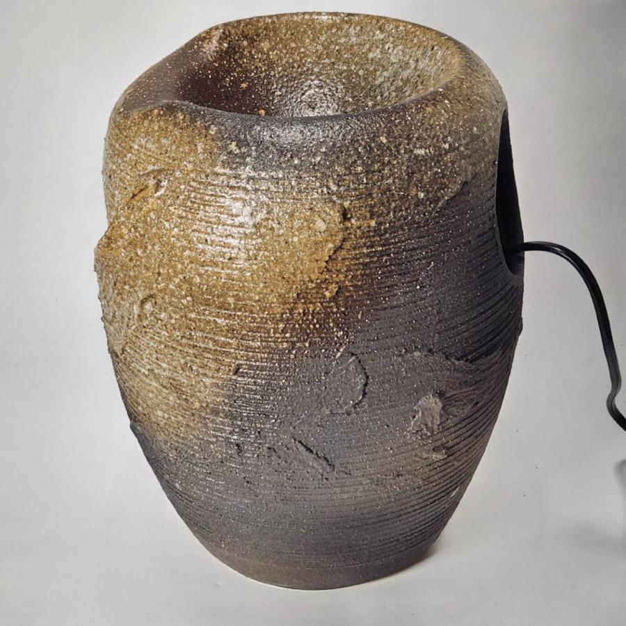 湧き水つくばい泉（いずみ） （竹・循環式モーター）（信楽焼・陶器