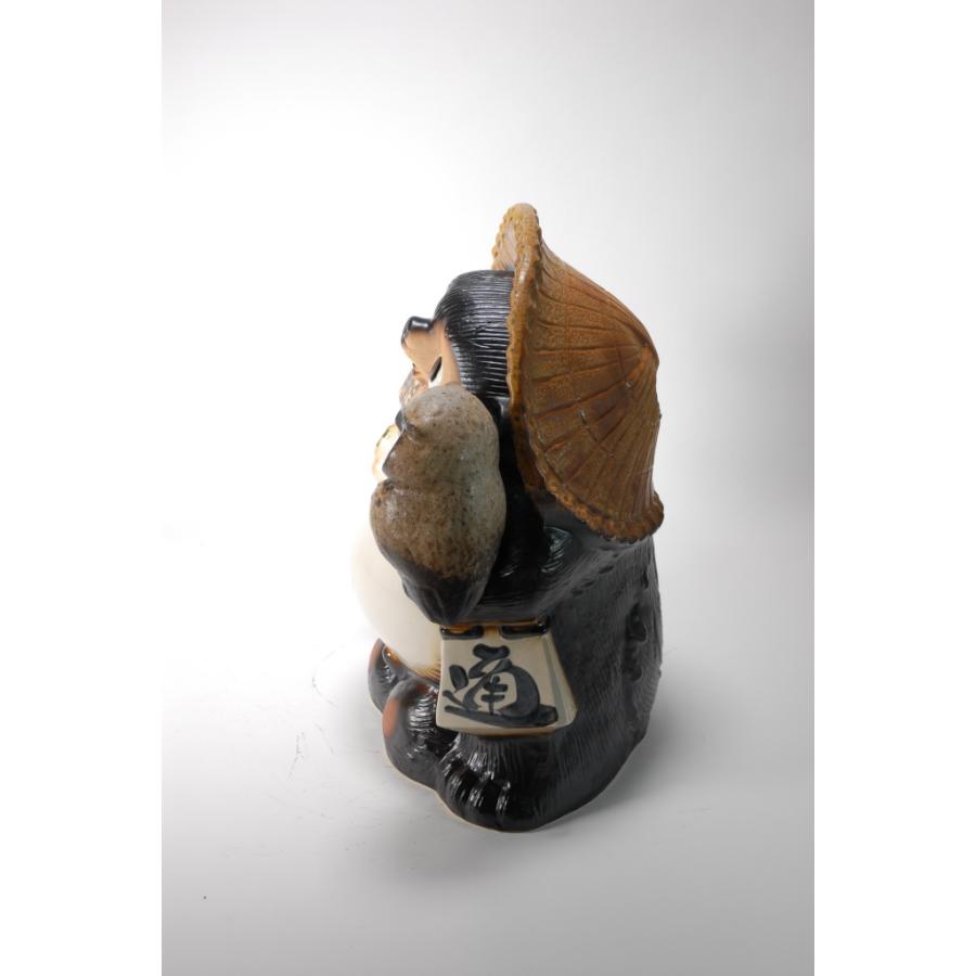 信楽焼　13号開運狸　狸　たぬき　タヌキ 開運狸 13号 （信楽焼き・陶器・たぬき・タヌキ・置物・B081-07