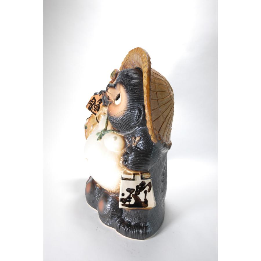 開運狸 13号（信楽焼 陶器 たぬき タヌキ 置物 B081-07） : 風の水琴