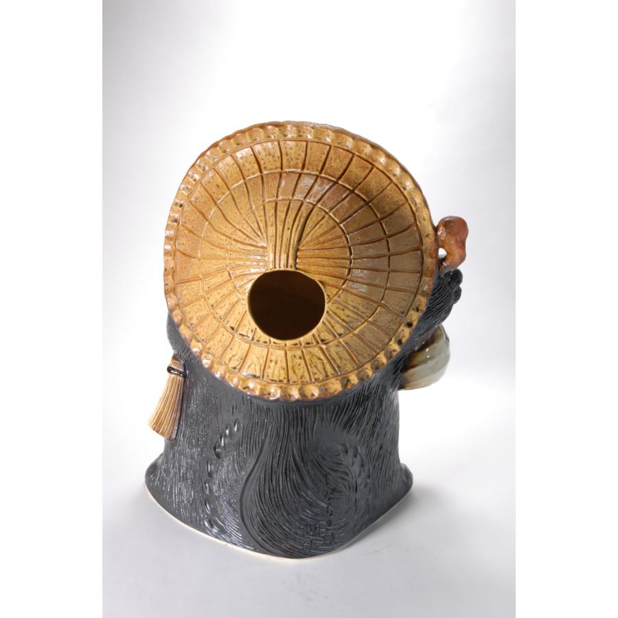 開運狸 13号（信楽焼 陶器 たぬき タヌキ 置物 B081-07） : 風の水琴