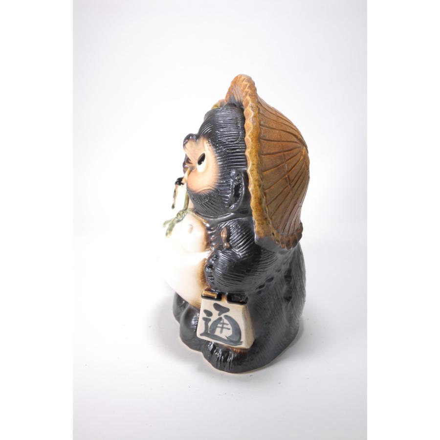 福狸 10号（信楽焼 陶器 たぬき タヌキ 置物 B082-07） : 風の水琴工房