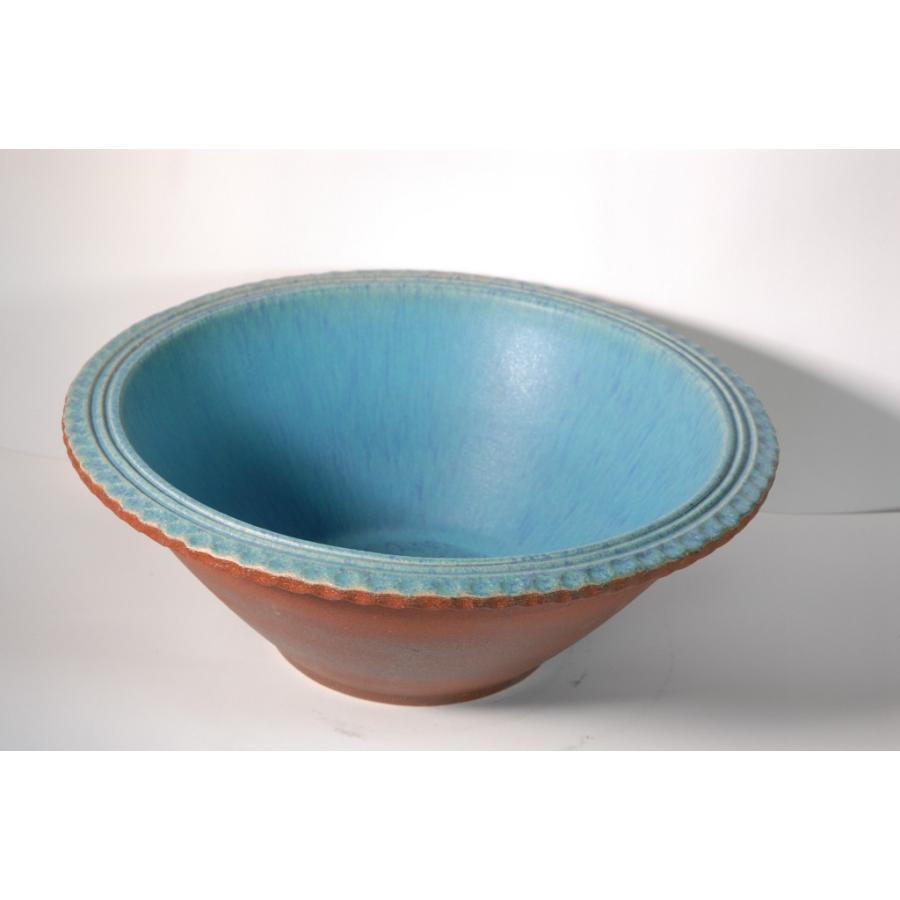 新品本物 焼締トルコブルー水鉢 18号 信楽焼 陶器 水鉢 メダカ鉢 めだか鉢 金魚鉢 すれん鉢 スイレン鉢 睡蓮鉢 最も優遇 Www Tecbios Com