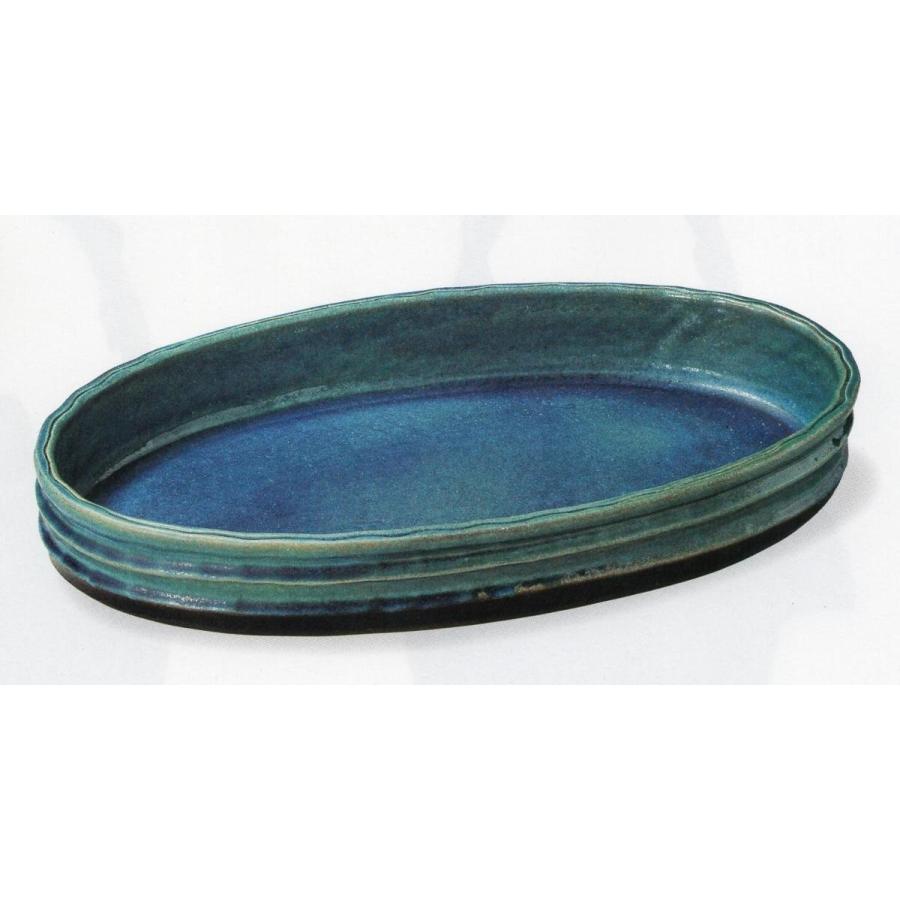 第1位獲得 ブルーガラス小判水盤 13号 信楽焼き 陶器 花瓶 花入れ 花器 壺 壷 つぼ 水盤 フラワーベース 生け花 アレンジ 華道 ｉ 激安の Www Fiscaliaguerrero Gob Mx