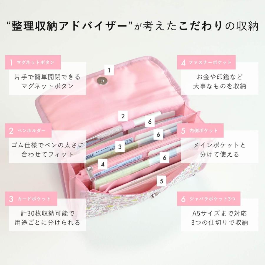 YーStyle ママの欲しいがつまった 母子手帳ケース マルチケース 花柄