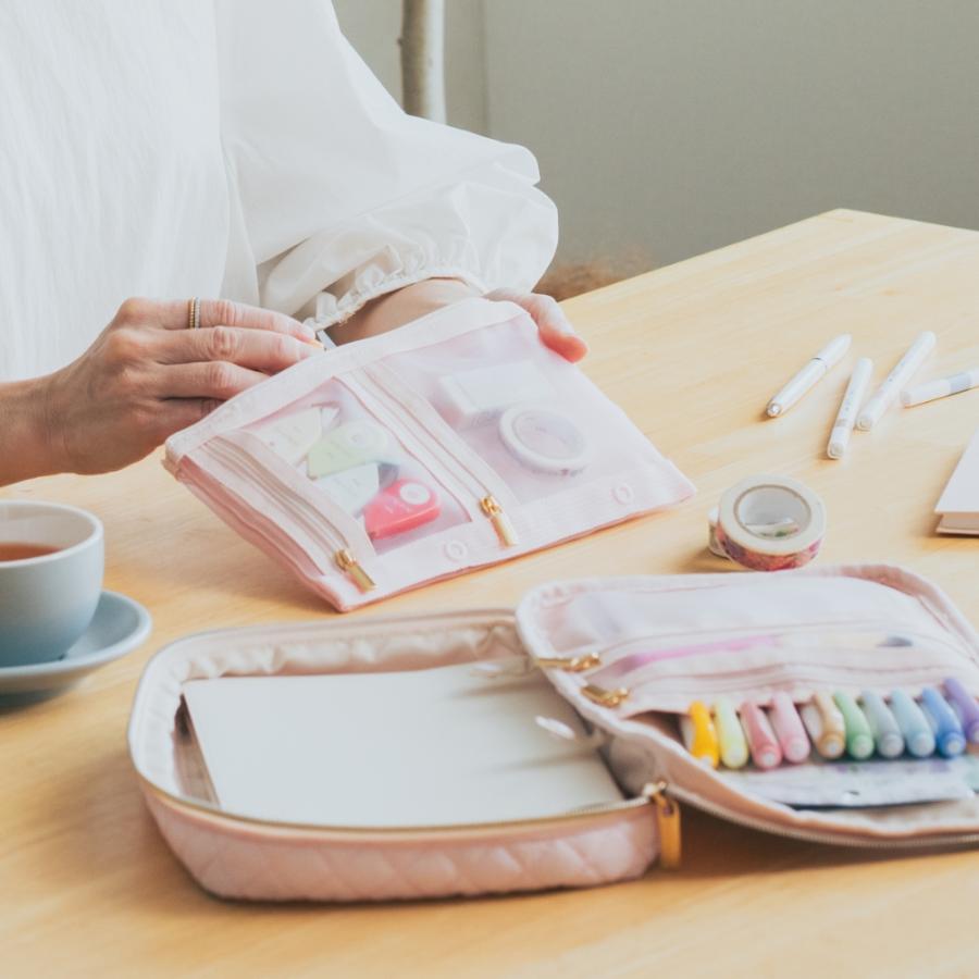 Y-Style 文房具を持ち運ぶ手帳ケース 立つ 文具 文房具 筆箱 ふでばこ ペンケース 収納 複数持ち 2冊持ち かわいい おしゃれ たくさん入る | YーStyle | 06