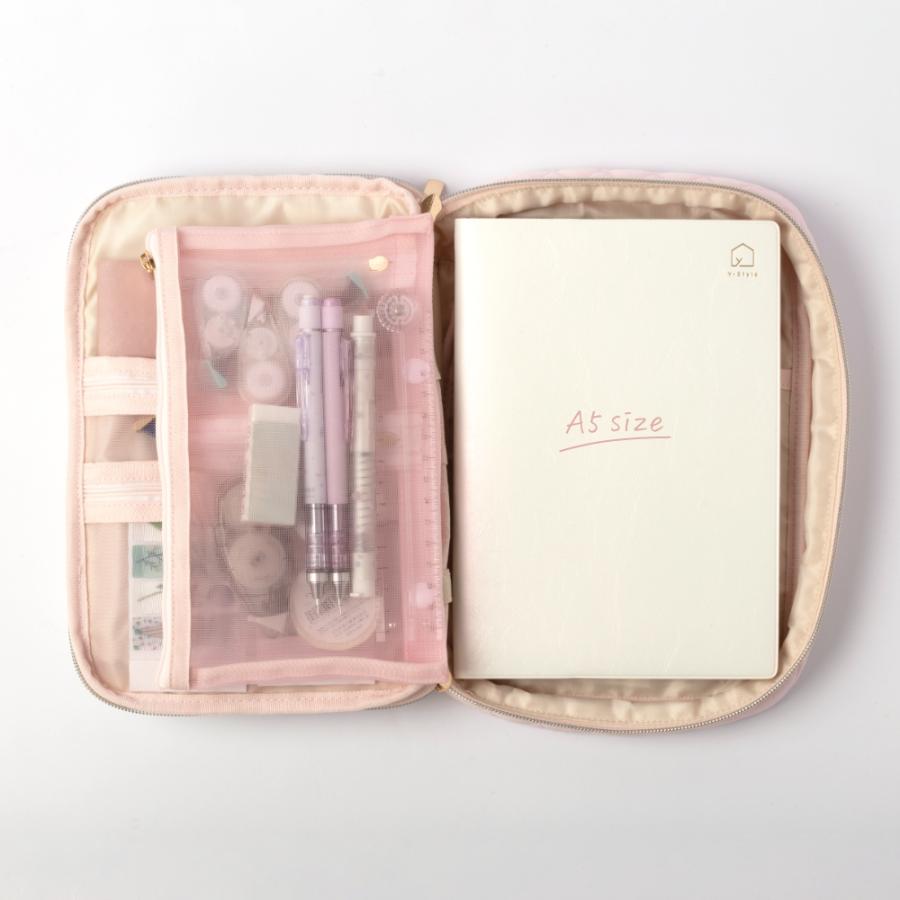 Y-Style 文房具を持ち運ぶ手帳ケース 立つ 文具 文房具 筆箱 ふでばこ ペンケース 収納 複数持ち 2冊持ち かわいい おしゃれ たくさん入る | YーStyle | 10