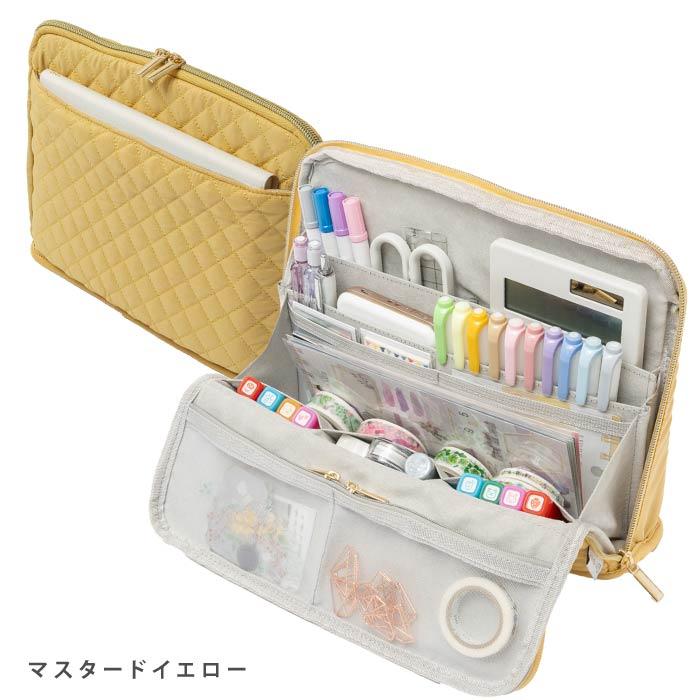 Y-Style 手帳が入るペンケースL 全13ポケット 立つ 文具 文房具 筆箱 ふでばこ 収納 かわいい おしゃれ たくさん入る | YーStyle | 16