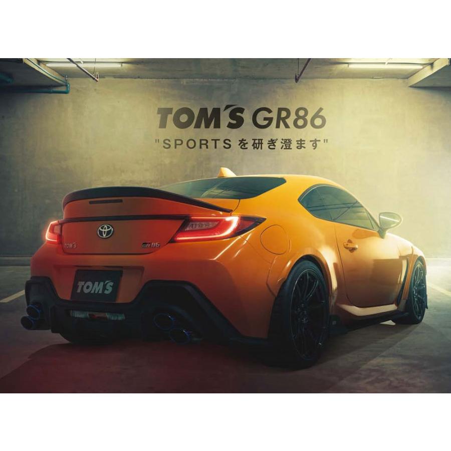 TOYOTA GR86 (ハチロク)　ZN8 用 トムス トランクリッドスポイラー フラットブラック (艶消し黒 塗装済)　品番： 64440-TZN80-F (TOM'S 正規品)｜kazoon｜02